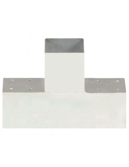 Connettore per Pali a Forma di T in Metallo Zincato 91x91 mm