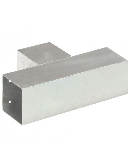 Connettore per Pali a Forma di T in Metallo Zincato 91x91 mm