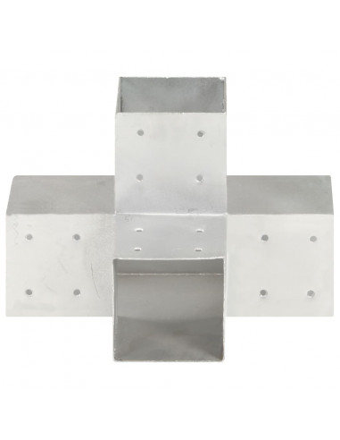 Connettore per Pali a Forma di X in Metallo Zincato 101x101 mm