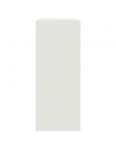 Credenza Bianca 67x39x95 cm in Acciaio