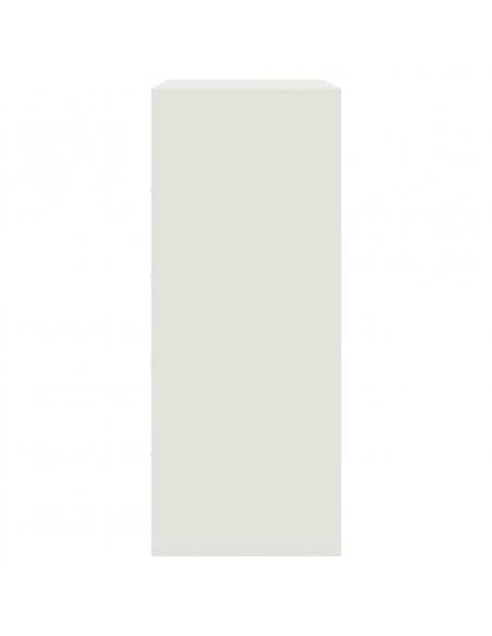 Credenza Bianca 67x39x95 cm in Acciaio