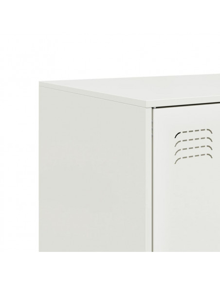 Credenza Bianca 67x39x95 cm in Acciaio