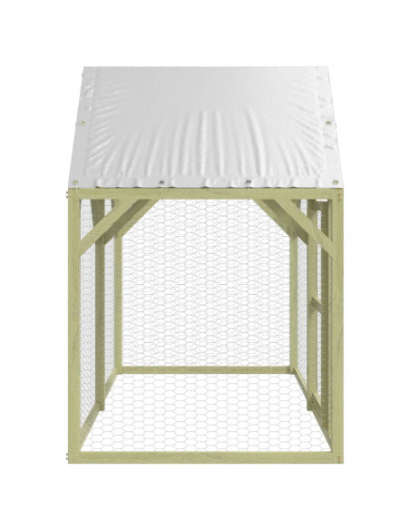 Pollaio 200x100x150 cm Legno Massello di Pino Impregnato