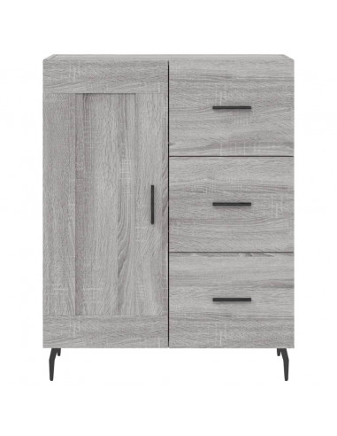 Credenza Grigio Sonoma 69,5x34x180 cm in Legno Multistrato