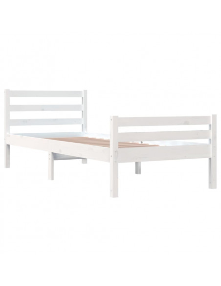 Giroletto Bianco in Legno Massello 90x200 cm