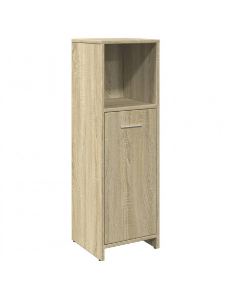 Set Mobili da Bagno 3 pz Rovere Sonoma in Legno Multistrato