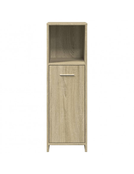 Set Mobili da Bagno 3 pz Rovere Sonoma in Legno Multistrato