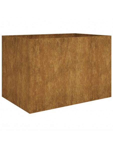 Fioriera Rialzata da Giardino 120x80x80 cm in Acciaio Corten