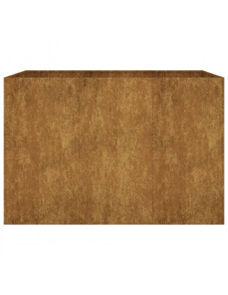 Fioriera Rialzata da Giardino 120x80x80 cm in Acciaio Corten