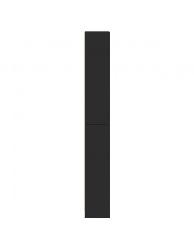 Libreria Nera 40x24x176 cm in Legno Multistrato