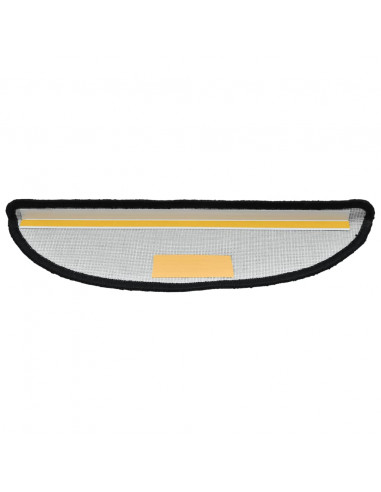 Tappetini per Scale 15 pz Neri 56x17x3 cm