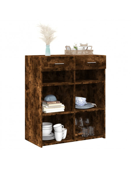 Credenza Rovere Sonoma 80x42,5x93 cm in Legno Multistrato