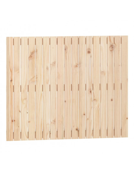 Testiera da Parete 108x3x90 cm in Legno Massello di Pino