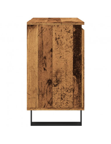 Mobile da Bagno Legno Vecchio 58x33x60 cm in Truciolato