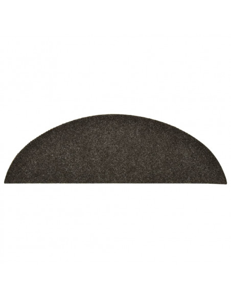 Tappetini per Scale 15 pz Antracite 56x17x3 cm Agugliati