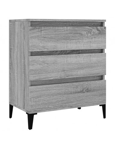 Credenza Grigio Sonoma 60x35x70 cm in Legno Multistrato