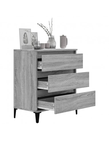 Credenza Grigio Sonoma 60x35x70 cm in Legno Multistrato