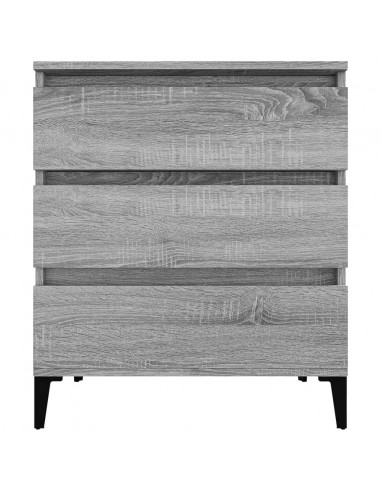 Credenza Grigio Sonoma 60x35x70 cm in Legno Multistrato