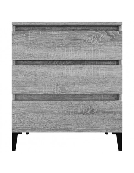 Credenza Grigio Sonoma 60x35x70 cm in Legno Multistrato