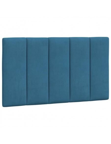Letto con Materasso Blu 90x190 cm in Velluto