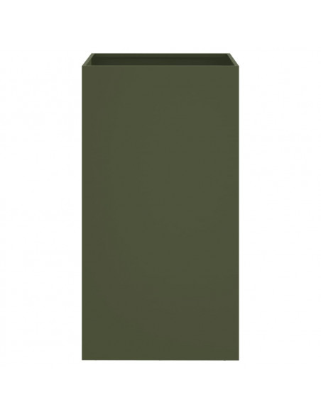 Fioriera Verde Oliva 42x38x75 cm in Acciaio Laminato a Freddo