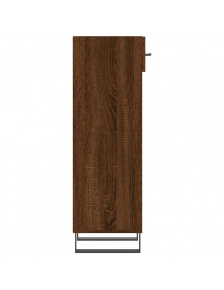 Scarpiera Rovere Marrone 30x35x105 cm in Legno Multistrato