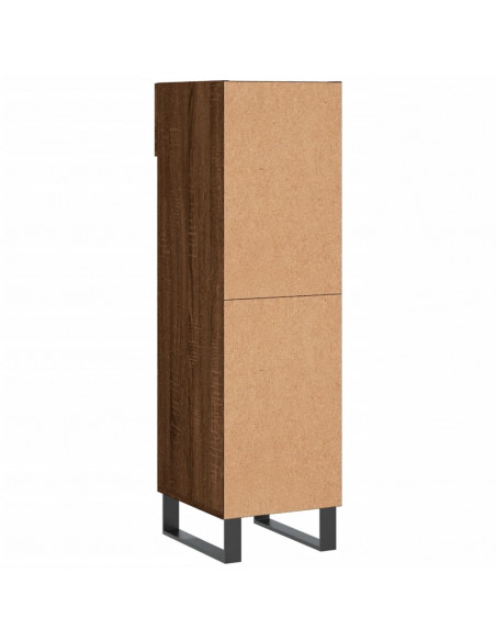 Scarpiera Rovere Marrone 30x35x105 cm in Legno Multistrato