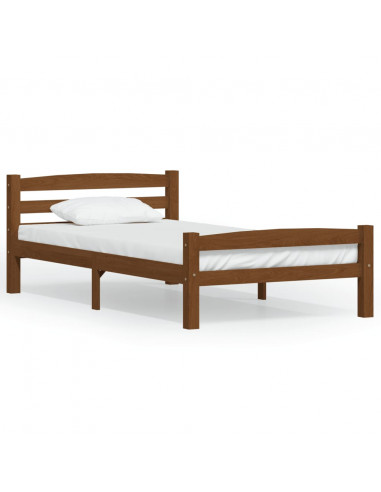 Giroletto Marrone Miele in Legno Massello di Pino 100x200 cm