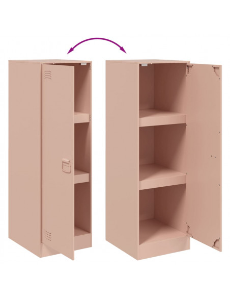 Credenza Rosa 34,5x39x107 cm in Acciaio