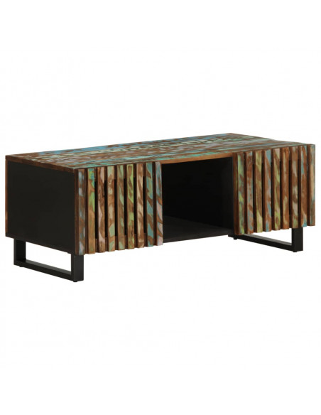 Tavolino da Salotto 100x55x40 cm in Legno Massello di Acacia