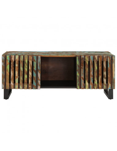 Tavolino da Salotto 100x55x40 cm in Legno Massello di Acacia