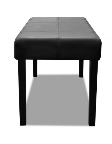 Panchina in Pelle Artificiale di Alta Qualità Nera