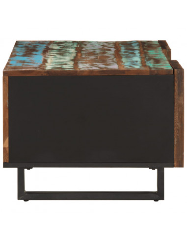 Tavolino da Salotto 100x55x40 cm in Legno Massello di Acacia