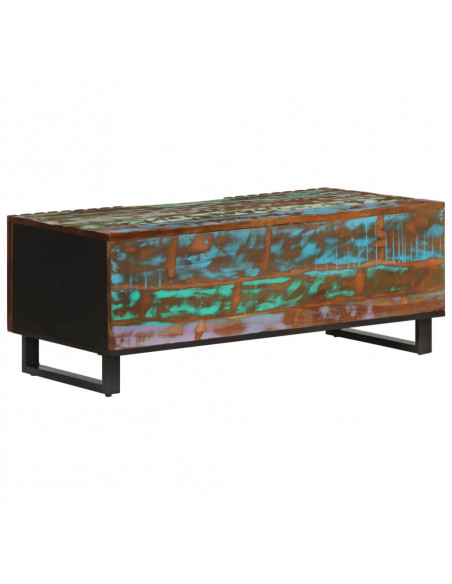 Tavolino da Salotto 100x55x40 cm in Legno Massello di Acacia