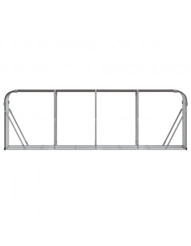 Portaceppi Marrone 300x45x100 cm in Acciaio Zincato