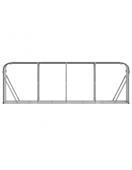 Portaceppi Marrone 300x45x100 cm in Acciaio Zincato