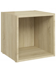 Mobile Porta TV Rovere Sonoma 37x35x37 cm in Legno Multistrato 2