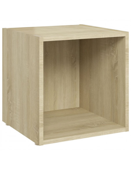 Mobile Porta TV Rovere Sonoma 37x35x37 cm in Legno Multistrato