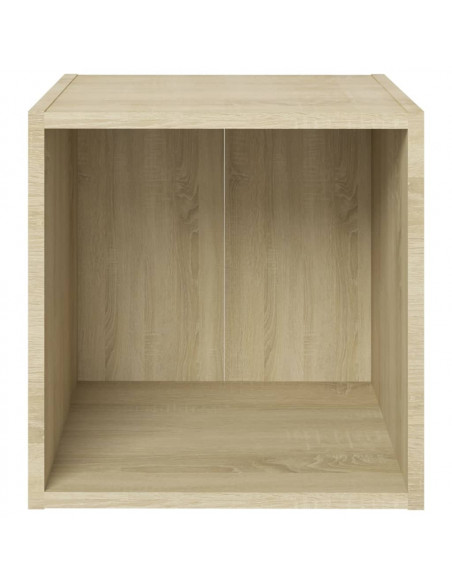 Mobile Porta TV Rovere Sonoma 37x35x37 cm in Legno Multistrato