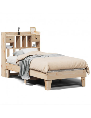 Giroletto senza Materasso 100x200 cm in Legno Massello di Pino