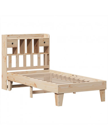 Giroletto senza Materasso 100x200 cm in Legno Massello di Pino