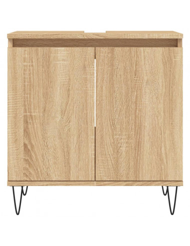 Mobile da Bagno Rovere Sonoma 58x33x60 cm in Legno Multistrato