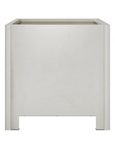 Fioriere da Giardino 2 pz 30x30x30 cm in Acciaio Inossidabile