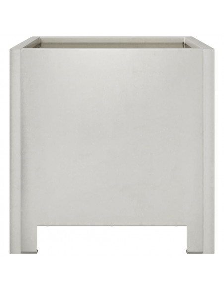 Fioriere da Giardino 2 pz 30x30x30 cm in Acciaio Inossidabile