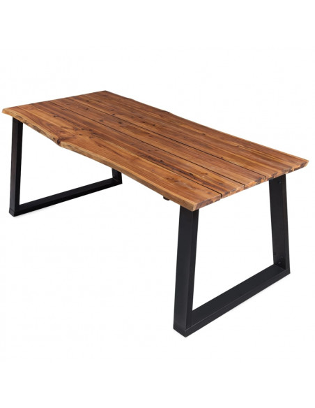 Tavolo da Pranzo 170x90x75 cm in Legno Massello Acacia