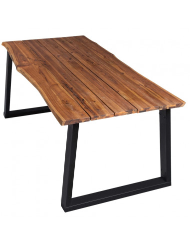 Tavolo da Pranzo 170x90x75 cm in Legno Massello Acacia