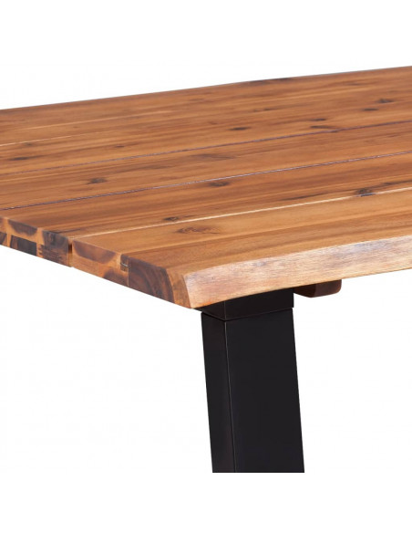 Tavolo da Pranzo 170x90x75 cm in Legno Massello Acacia