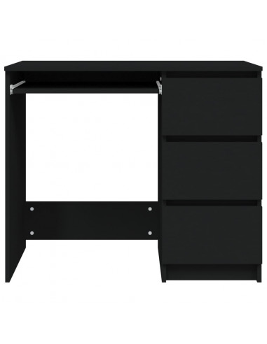 Scrivania Nera 90x45x76 cm in Legno Multistrato
