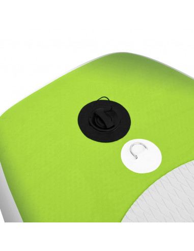 Set Tavola da SUP Gonfiabile Verde 300x76x10 cm