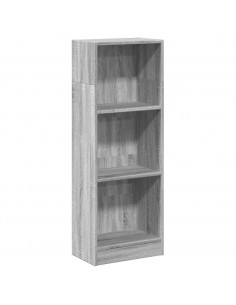 Libreria Grigio Sonoma 40x24x109 cm in Truciolato 2